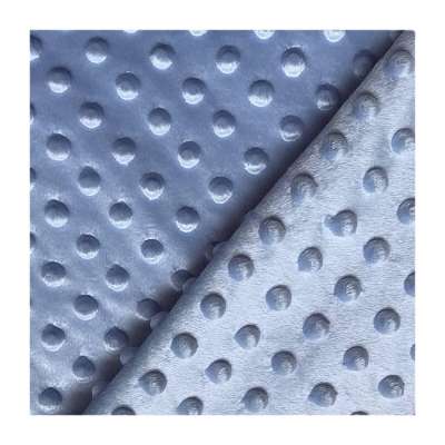 Organic Minky Dot Velvet Fabrics Embossed Textile Fabric Crafts 100%Polyester  Upholstered Fabrics&Baby Blankets