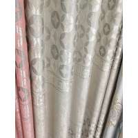 China Textile Factory Wholesale Blackout Curtain Price, Brushed Jacquard Curtain Fabric